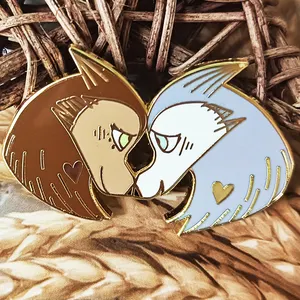 Direct Manufacture High Quality Customize Metal Cute Animal Hard Enamel Pins