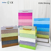 Sac fourre-tout orienté vers le paysage BestSeller Sacs d'emballage de couleur pure Sac cadeau écologique en papier direct d'usine Taille S Livraison 48H