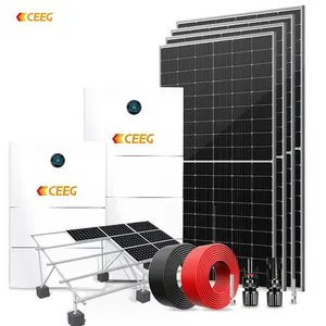 CEEG solar energy system SOLAR 5KW 8KW 10KW Home Solar Power System Hybrid Solar Energy Storage Supplier BLUE LITHIUM BATTERY