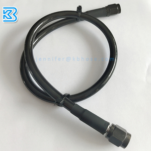 Tuyau de frein tressé en acier inoxydable de 5 po, 8 po, 10 po, 15 po, 20 po, 37 po - 3AN 3/8-24unf, extrémités droites femelles - Product Image 2