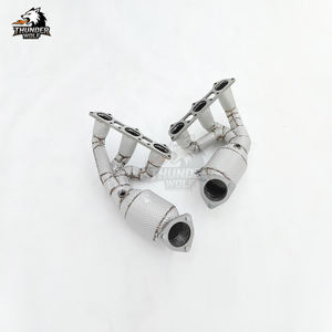 Nouveau collecteur d'échappement <span class=keywords><strong>Hetu</strong></span> pour 718 Cayman GT4 RS 4.0L 2022 - Sans voyant moteur d'avertissement - Downpipe sport - Headers de performance SS304 - Product Image 6