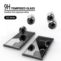 2023 fabricant personnalisé étui de téléphone en verre Transparent pour étui S22 étui de luxe antichoc étui de téléphone portable pour Galaxy S22 ultra