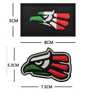 Parches de tela bordados con figuras de pájaros mexicanos y líneas doradas, con velcro para brazalete, emblema nacional y mochila, tipo capítulo - Product Image 4