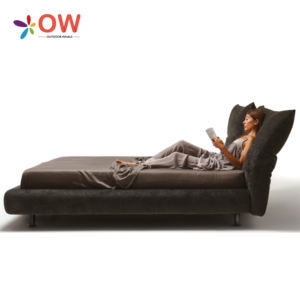 Foshan Factory Direct Fabric <span class=keywords><strong>Hotel</strong></span> Furniture Contemporáneo Ecológico Lujo Tapizado Cabecero California King Patio - Product Image 1