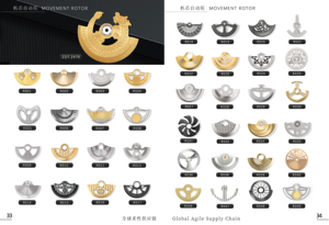 Đồng hồ tự động rotor tùy chỉnh sửa đổi dao động Trọng lượng búa vàng/bạc/đen cho nh35 9015 8215 SW200 rotor khắc logo - Product Image 3