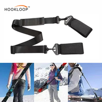 Vente en gros de sangles de ski réglables colorées pour le transport de bandes de ski avec coussinets de protection EVA