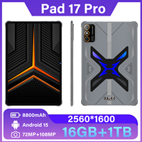 Tablet Asia Pad 17 Pro 11 inci Android 15 Snapdragon 8 Gen 4 16GB+1TB Kamera 108MP 8000mAh 5G Dual SIM Face ID Fingerprint OTG GPS