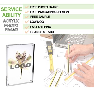 Tùy chỉnh hiện đại sáng tạo hai mặt từ acrylic khung ảnh trong suốt plexiglass hiển thị hình ảnh giá - Product Image 3