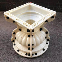Nouveau design de jardinière en béton décoratif de jardin préfabriqué Pot de fleur moules en plastique pour pots en ciment