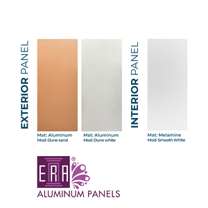 Puerta de seguridad de diseño moderno con panel de aluminio exterior DUNE Superficie acabada de montaje antirrobo de primera calidad - Product Image 4