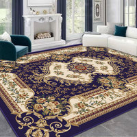 Tapis épais en velours de cristal fait main, style classique persan vintage européen, pour salon, canapé et table basse