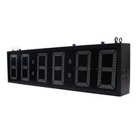 Feibot extérieur étanche LED horloge 6 chiffres Double face course minuterie