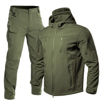 Haaienhuid Soft Shell Assault Kleding Heren Groothandel Fleece Outdoor Jas Anti-Spatten Warme Winterpak Tactisch Naadloos