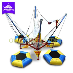 Bungee Trampoline Business 4 In 1 Mobile Bungee Trampolines Outdoor Sale For Children