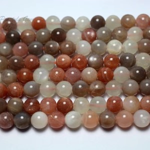 <span class=keywords><strong>Piedra</strong></span> lunar de <span class=keywords><strong>color</strong></span> mezclado natural, cuentas sueltas redondas lisas de 8mm, Gema para fabricación de joyas, venta al por mayor - Product Image 4