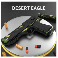 Pistolet à fléchettes en mousse réaliste bon marché, balle molle, jeu de tir simulé pour enfants, pistolet à balles molles Power Desert Eagle