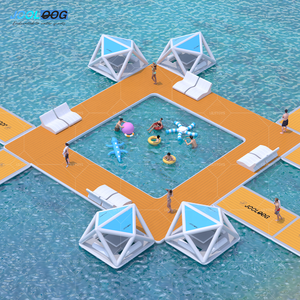 JOOLOOG commerciale spiaggia grande gonfiabile galleggiante piattaforma per il tempo libero per le attività ricreative - Product Image 4
