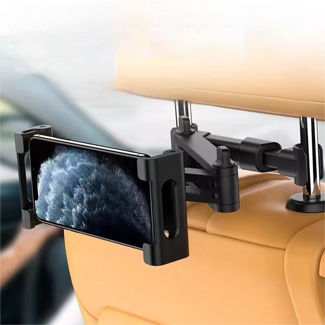 Flexible Stable Car Rear Headrest Holder Charger 360 Degree Rotatable Adjustable Tablet Phone Holder Air Vent Mounting Bracket