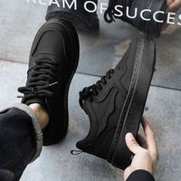 Chaussures de plateforme tendance pour hommes, style discret et simple, résistantes à l'usure, pour l'automne, chaussures de sport décontractées, baskets confortables