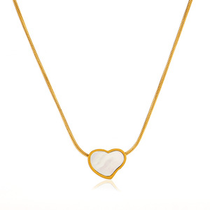 PX Haute Poli Irrégulier Coeur Pendentif Collier Usine Hot Style Designer Exquis Géométrique Amour Coeur Charme Collier - Product Image 5