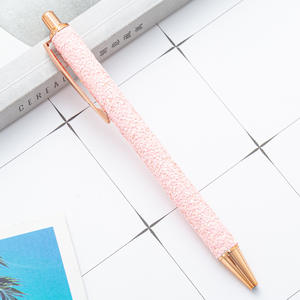 Bolígrafo Retráctil Brillante con Purpurina al por Mayor, Personalizado, de Metal de Lujo, Multicolor, con Muestras Gratis, Tinta Rosa - Product Image 2