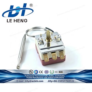 <span class=keywords><strong>Thermostat</strong></span> capillaire mécanique 50-250°C, interrupteur de température pour chauffe-eau électrique, chaudière, machine à café commerciale - Product Image 3