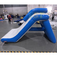 Toboggan aquatique gonflable commercial en PVC 0,6 mm pour piscine, mini-toboggan gonflable pour s'amuser, toboggan aquatique gonflable pour s'amuser