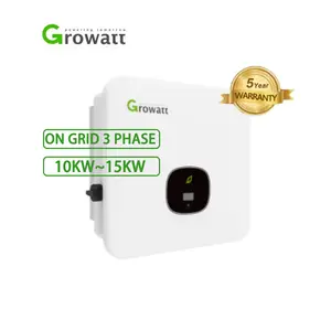 Grolwatt Inverter Tenaga Surya 10kw MOD10KTL3-X Tiga Fase Stok 10KVA 11KW 13KW 15KW Konverter Daya PV Dasi Gird dengan Tanpa Ekspor
