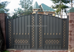 Modernes Schmiedeeisernes Haupttor-Design für die Hauseinfahrt, Außentor aus Eisen für den Garten, Schmiedeeisernes Schiebetor mit Elektrischem Antrieb - Product Image 5