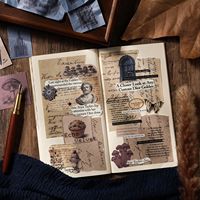 10 autocollants par paquet, série « Tous les objets illustrés » : éléments décoratifs légèrement rétro