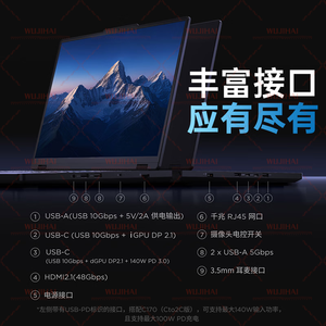 Portátil para Juegos ZhengJiuZhe Y7000P (i9-14900HX/RTX5060/16G/1TB) Windows 11 240Hz Wi-Fi 7 de Doble Banda - Product Image 6