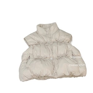 Girls Vest Autumn Winter Thickening Solid Color Cotton Warm Baby Girl Clothing - Product Image 5