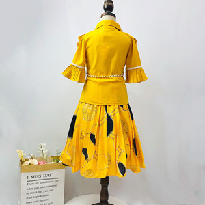 Ensemble chemise à volants et jupe plissée avec ceinture et sac à main pour <span class=keywords><strong>fille</strong></span>, nouvelle collection é<span class=keywords><strong>t</strong></span>é Elsali4-9-year-old - Product Image 2