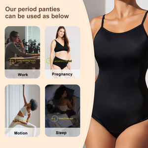 Novo Período Swimwear Reutilizável Eco Friendly Swimwear para Período Meninas 4 Camadas À Prova De Vazamento One Piece Trajes De Banho - Product Image 4