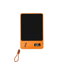 Popular Banco de Energía Portátil OEM de 15W con Carga Rápida Inalámbrica Tipo-C, 10000mAh, Magnético, con Pantalla LED y Soporte
