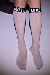 Chaussettes pour hommes d'été, fines, <span class=keywords><strong>mi</strong></span>-mollet, en <span class=keywords><strong>nylon</strong></span> noir, formelles, pour affaires, avec huile de cheval, légères et résistantes à l'eau - Product Image 5