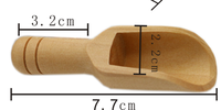 Cuillère courte en bois de bambou, 5 pièces, mini bols plats en bois de mesure de la cuisine pour les salches de bain, vente en gros