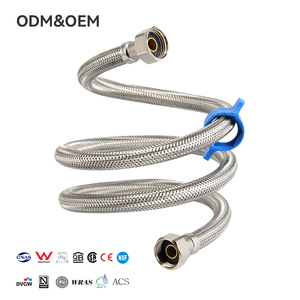 Thép không gỉ Dây kim loại ống linh hoạt cho nhà bếp/phòng tắm vòi nước thiết kế hiện đại 1/2 inch nóng/lạnh ống nước ống nước - Product Image 1