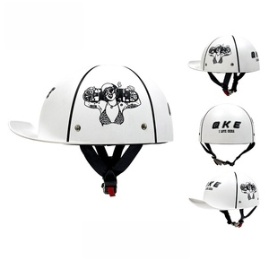 Casque demi-tête tendance et personnalisé en ABS, casque vintage robuste, casquette de baseball, casque de <span class=keywords><strong>moto</strong></span> - Product Image 4