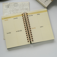Agenda spirale A5 personnalisé avec logo, couverture rigide, journal de prière chrétien, carnet de versets bibliques quotidiens avec onglets