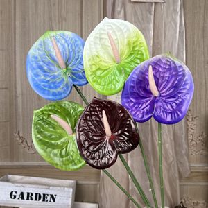 Palmier rouge Simulation Plante Verte Flamingo Palmier Guanyin Lotus Pastorale Pendule Conception Fleur Feuille Style Campagnard Maison - Product Image 4