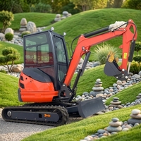 Mini-excavatrices 2 tonnes 2,5 tonnes pour usage domestique, machine de terrassement sur chenilles, mini-pelle, micro-excavatrice avec certification CE, livraison gratuite
