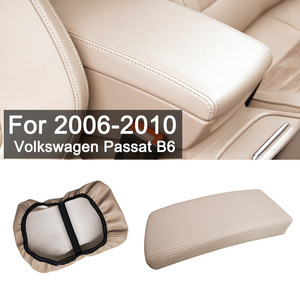 Funda de cuero para reposabrazos para Volkswagen Passat B6 2006-2010, almacenamiento para consola central con cubierta de asa - Product Image 1