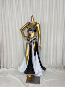 <span class=keywords><strong>Costume</strong></span> de danse du ventre professionnel pour femmes, vente chaude, tenue pour spectacle sur scène, ensemble de 3 pièces, <span class=keywords><strong>costume</strong></span> de danseuse de carnaval orné de perles - Product Image 2