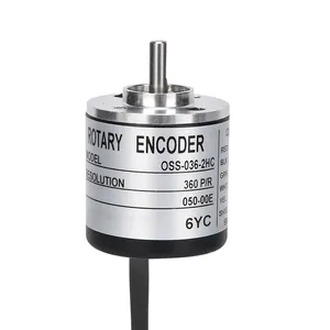 OSS-010-2HC 30MM Dia Mini Rotary Encoder 4mm Solid Shaft Incremental Rotary Encoder ABZ 3 Phase Signal Output 100-3600 P/R