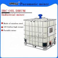 Mélangeur pneumatique SPRALL pour conteneur IBC industriel, agitateur pour baril de 1000 L, mélangeur pour réservoir IBC