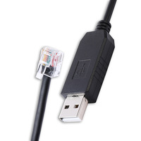 Câble de console plat USB a mâle vers TTL RJ12 6P6C direct d'usine avec isolation en PVC à puce FTDI pour balance électronique de caisse enregistreuse