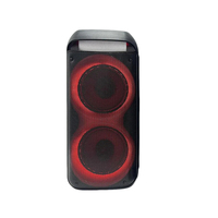 Altavoz Portátil para Fiestas al Aire Libre con LED RGB de 60W, 5.0/2.0 Canales, Dos Altavoces de 8 Pulgadas, Radio FM, Micrófono Inalámbrico, Batería de 3600mAh