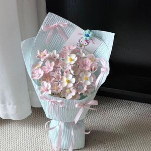 Papier d'emballage floral texturé fait main, 60*60CM, pour bouquets et cadeaux, idéal pour les fleuristes - Product Image 5