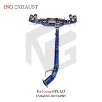 Système d'échappement CatBack Valvetronic en titane ING pour Nissan GTR R35, pièces de tuning ultra-légères haute performance, vente en gros